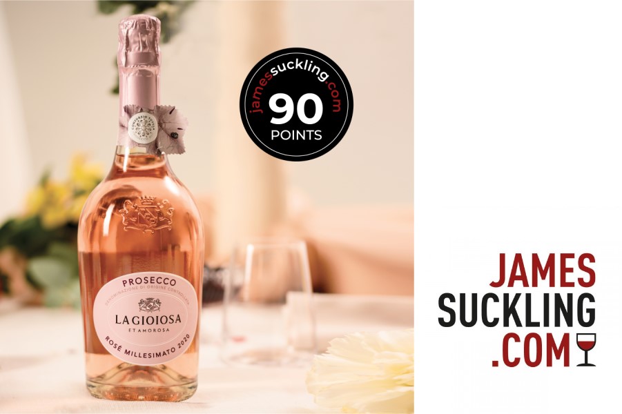 News:La Gioiosa Prosecco DOC Rosé scores 90pt by James Suckling